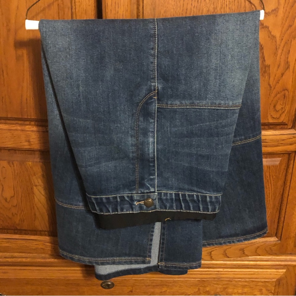 Catherine’s denim maxi skirt. 5x